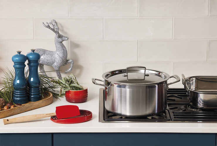 Le Creuset Oval grydeskeholder 15cm Cerise Cerise