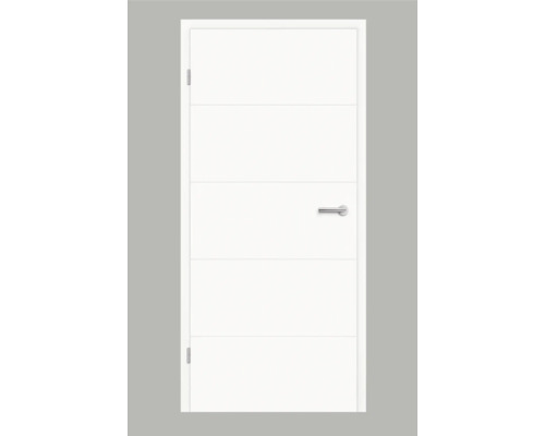 Pertura Tilda 10 binnendeur, wit gelakt (vergelijkbaar met RAL 9003), 86 x 198,5 cm, linksdraaiend, zonder sleutelgat.