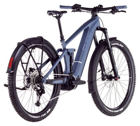 VTT Électrique Tout-Suspendu Cube Stereo Hybrid One44 Pro 800 Allroad Shimano Cues 11V 800 Wh 29'' Bleu Gris Ink 2025
