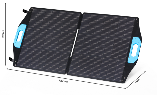 Berger Komplettanlage faltbares Solarpanel Set 100 W inkl. Laderegler