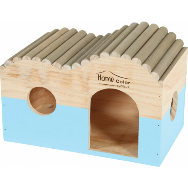 Maison abri toit rond en bois pour rongeur Zolux