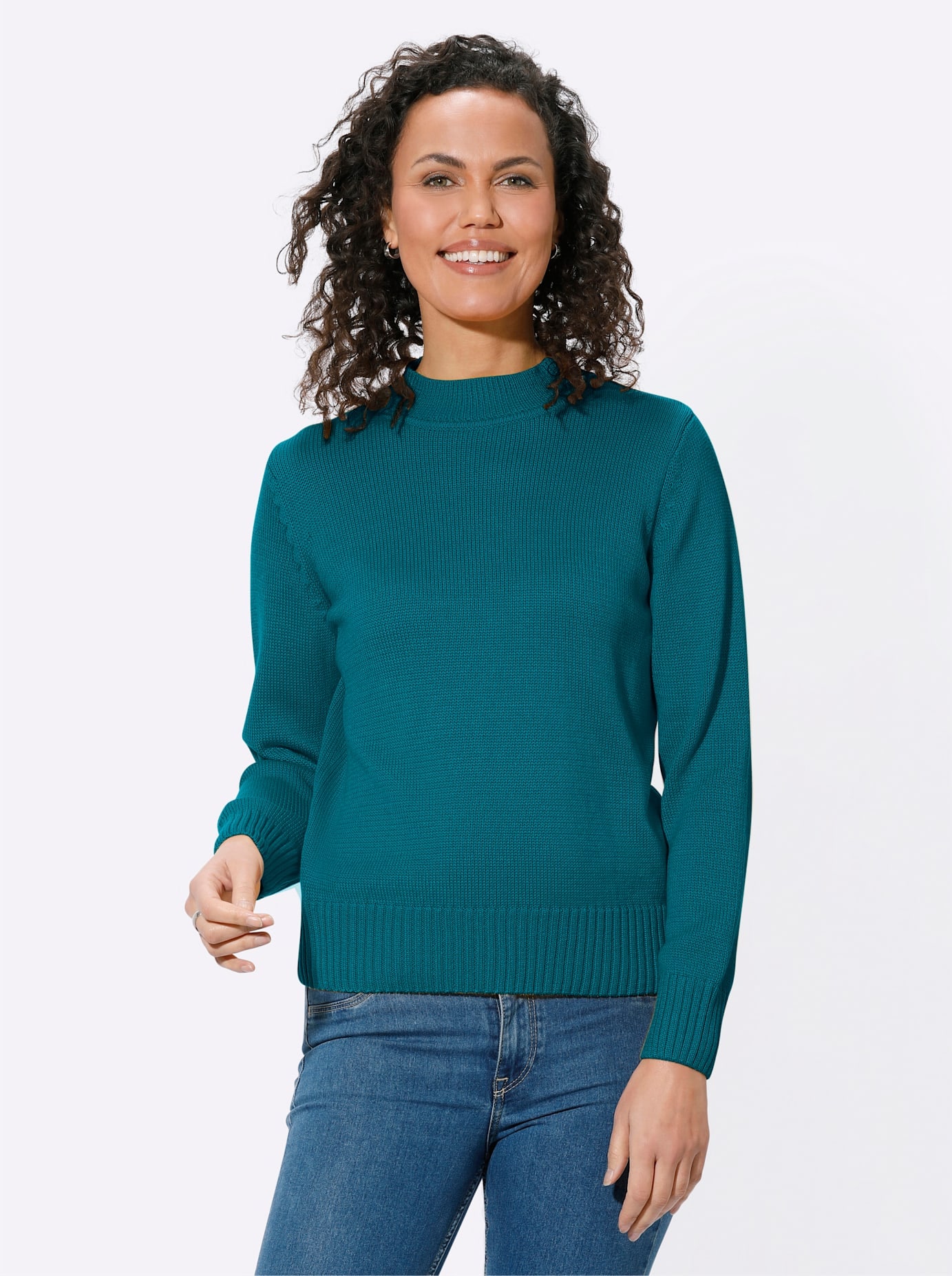 Casual Looks Stehkragenpullover »Pullover«