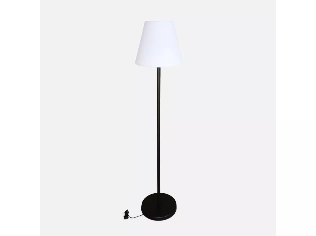 Lampadaire extérieur 150 cm LAMPADA XL LED hybride . lampe multicolore sur pied. luminaire design à batterie. solaire. télécommandé