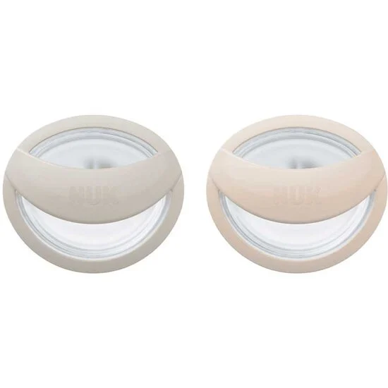 Lot de 2 Sucettes en silicone Mommy Fell   Gris/beige        0-9 mois   de               Nuk