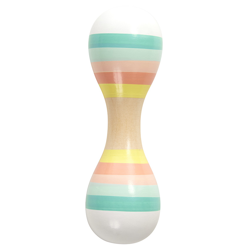 Maraca double en bois - Crazy colors 2.0