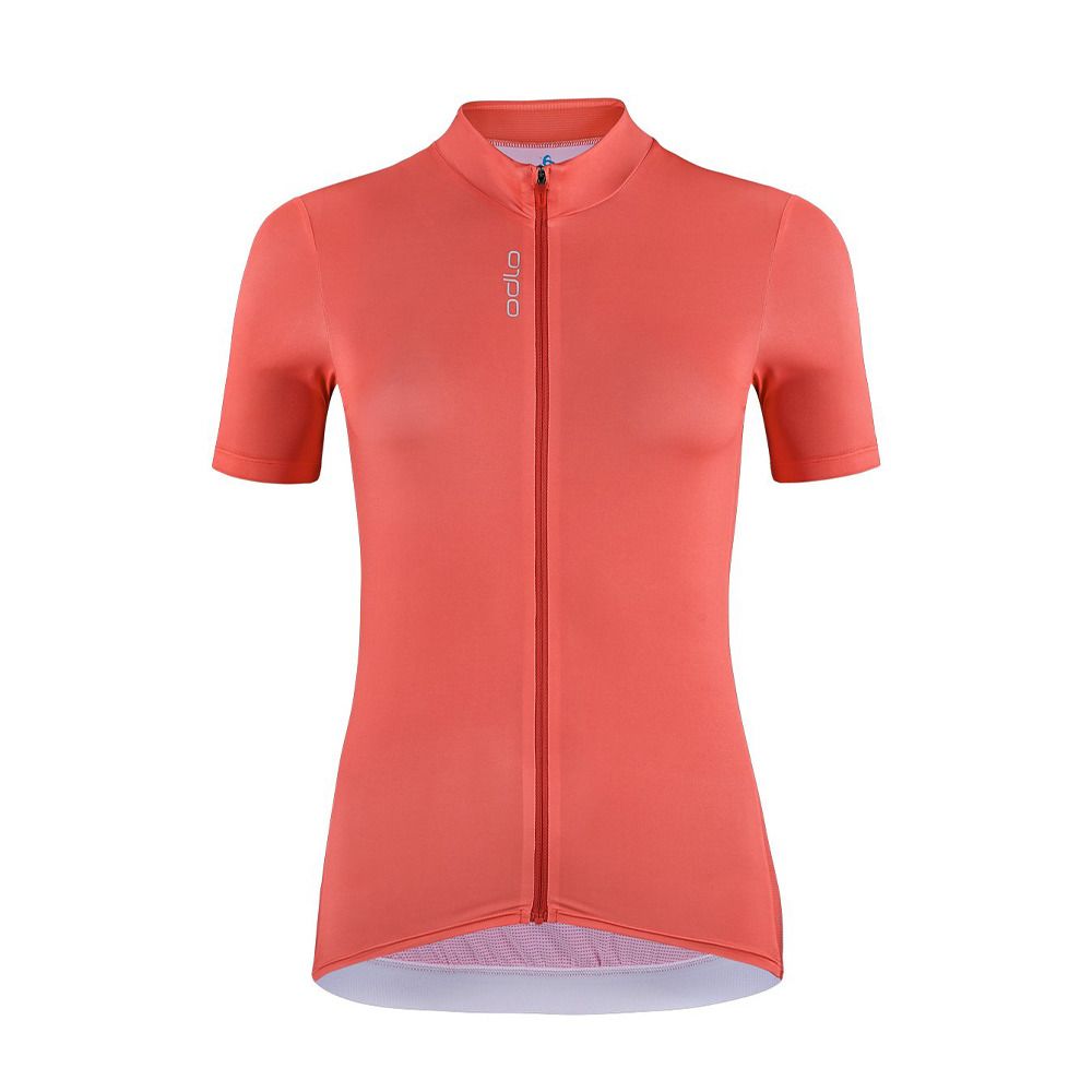 Odlo ZEROWEIGHT CHILL-TEC - Maillot Femme cayenne