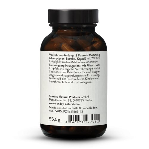 Sunday Natural Products  Champignon Extrakt Kapseln