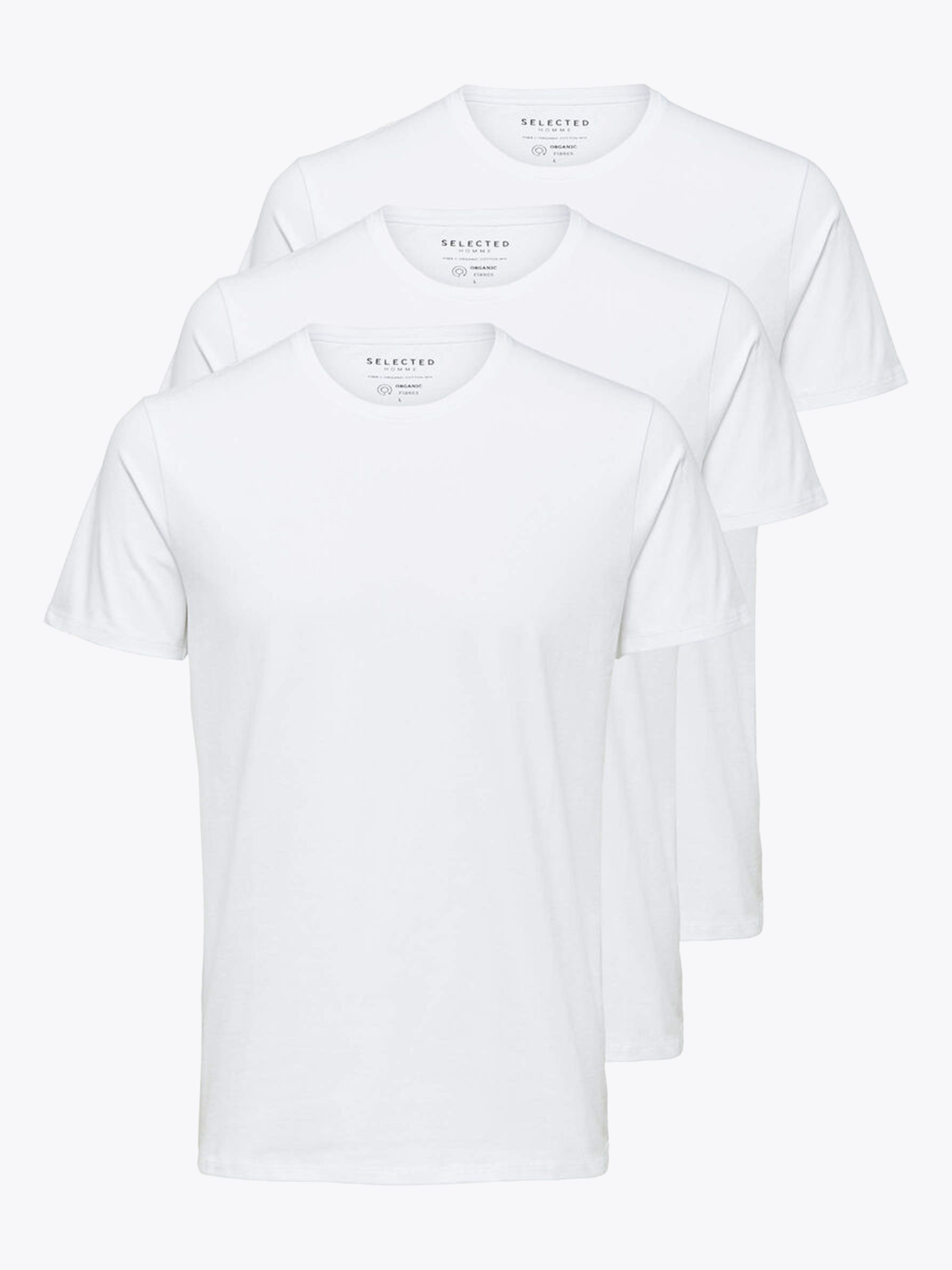 New Pima 3-Pack Short Sleeve O-Neck