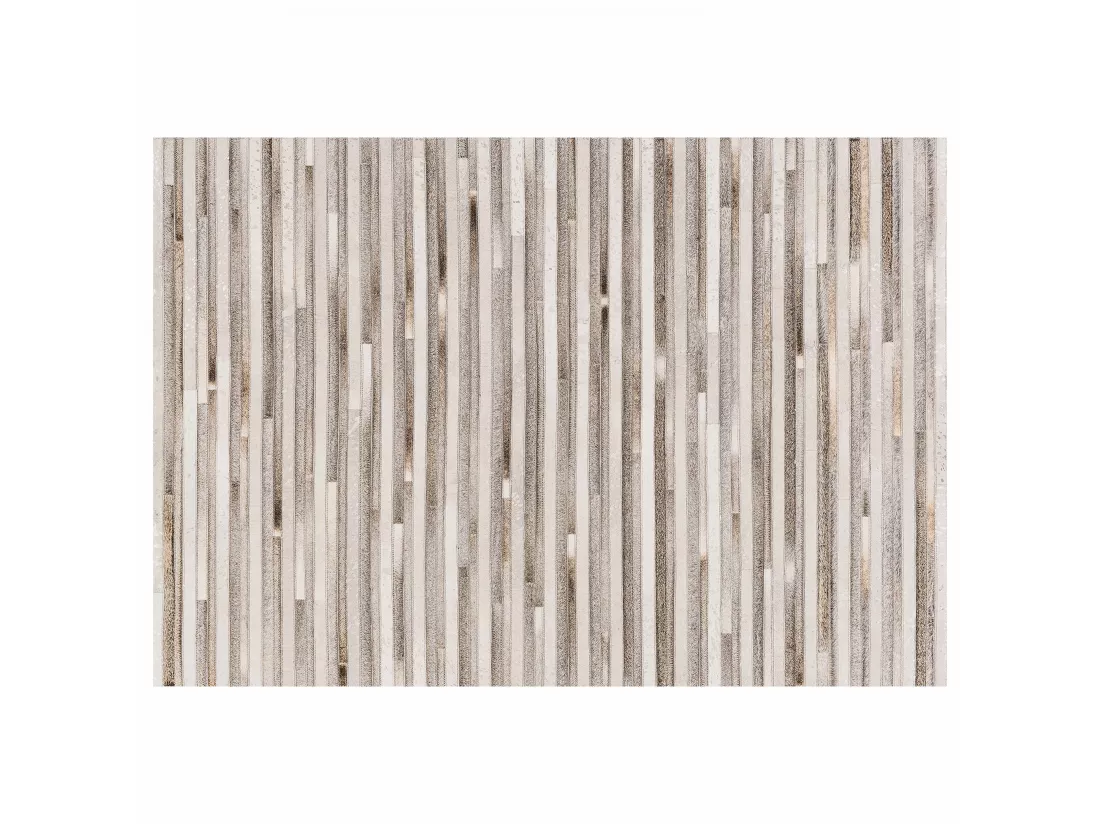 Tapis rectangulaire motif patchwork effet peau de vache 160 x 230 cm