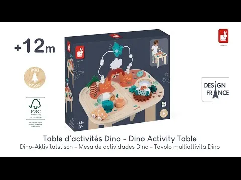 Janod Table d'Activités en Bois - Dino