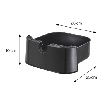 Inventum GF500HLDB - Airfryer - Hetelucht friteuse - 5 liter - 80 tot 200 graden - 1700 watt - Zwart/RVS