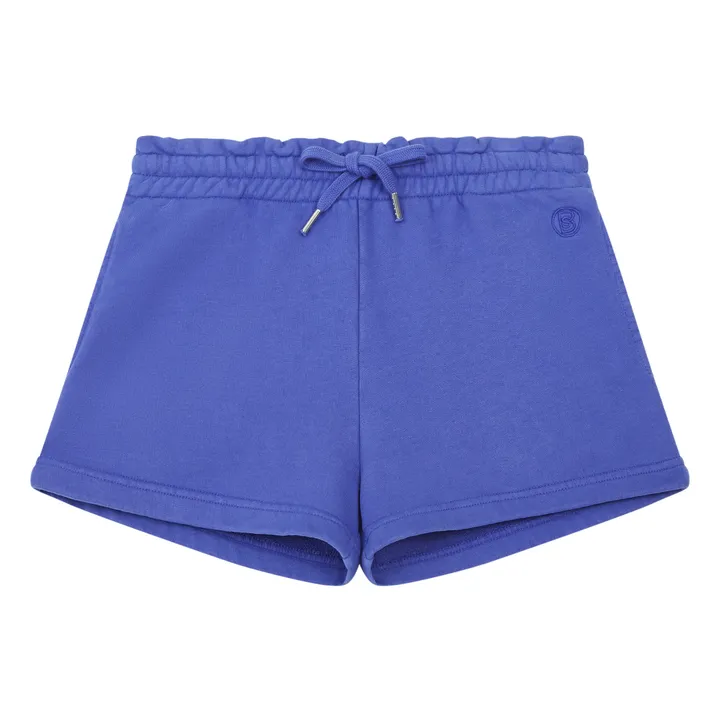 SMALLABLE BASICS Short Fille Molleton Bio | Bleu indigo