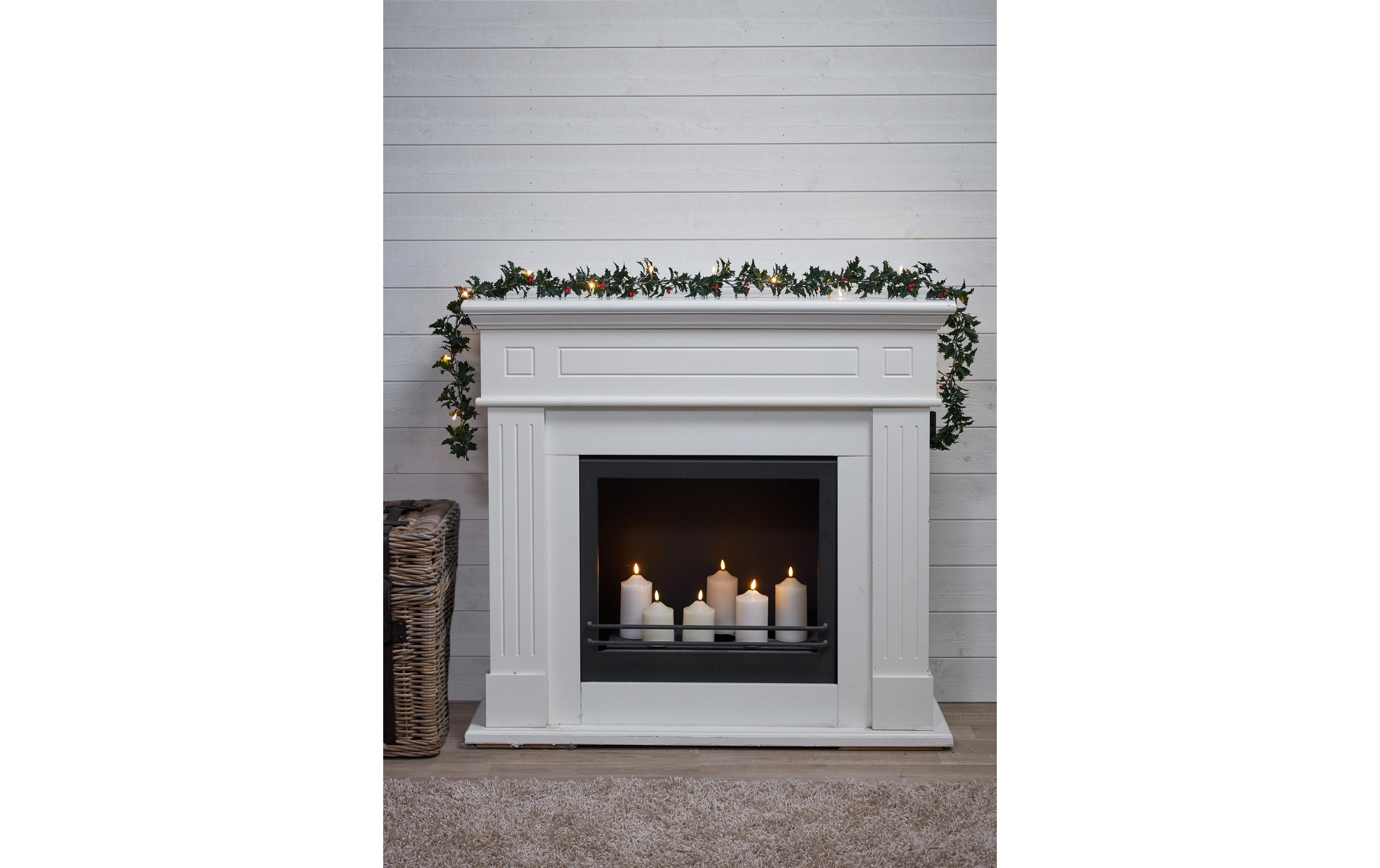 Girlande Holly, 180 cmLED Weihnachtsdekoration