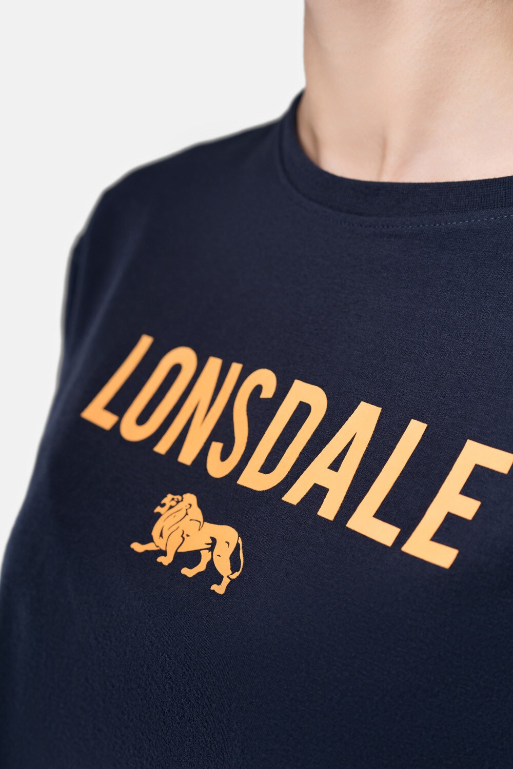 Lonsdale Frauen T-Shirt Cropped Oversize MOIRA
