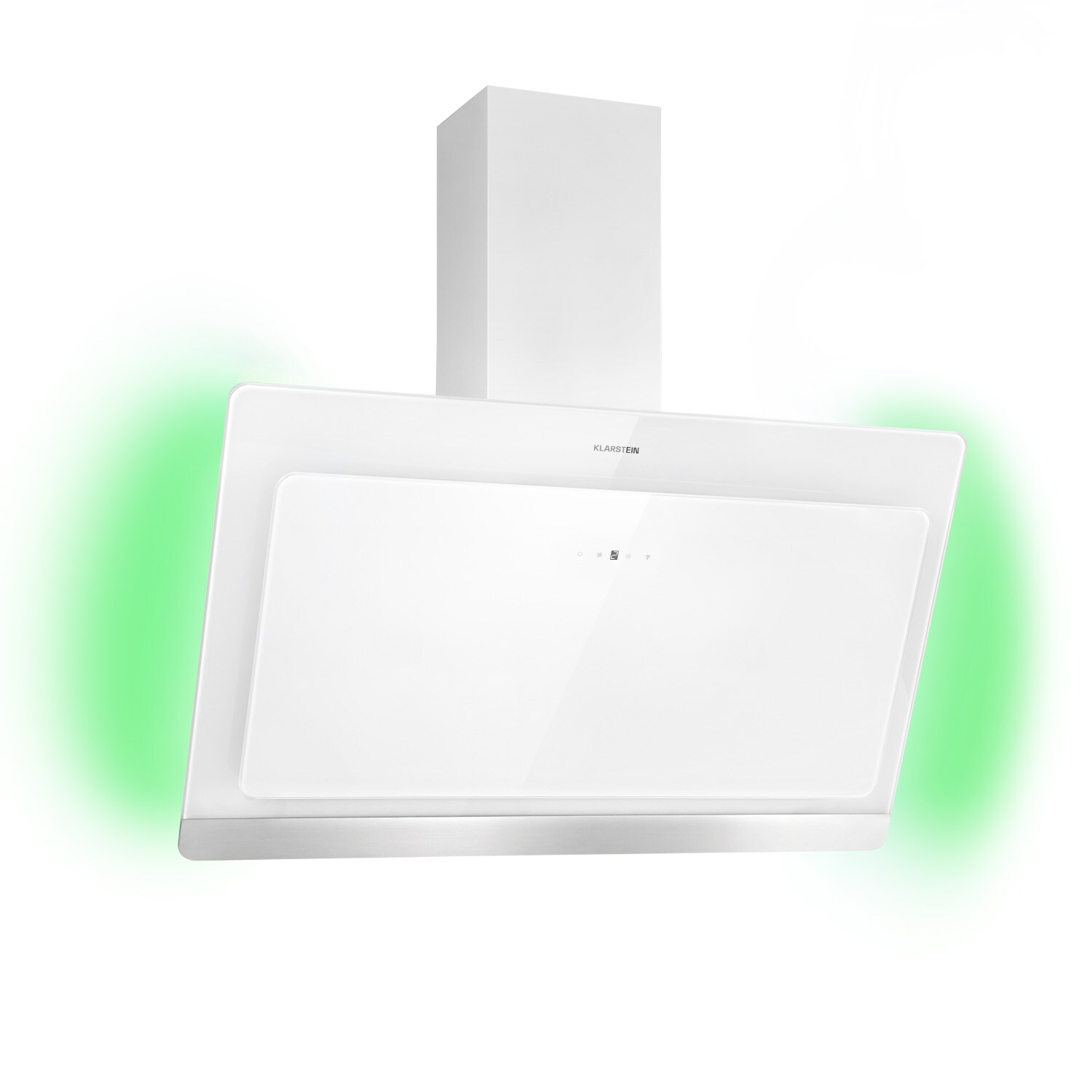 Aurora 90 Smart Dunstabzugshaube 550 m³/h 90cm kopffrei Ambiente-Licht EEC A++ Weiß