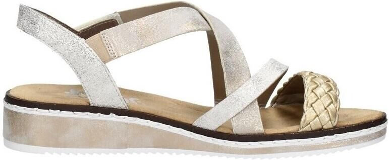 Rieker Sandalen Plat Sandalen Plat Goudkleur