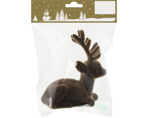 Kerstversiering hert bruin