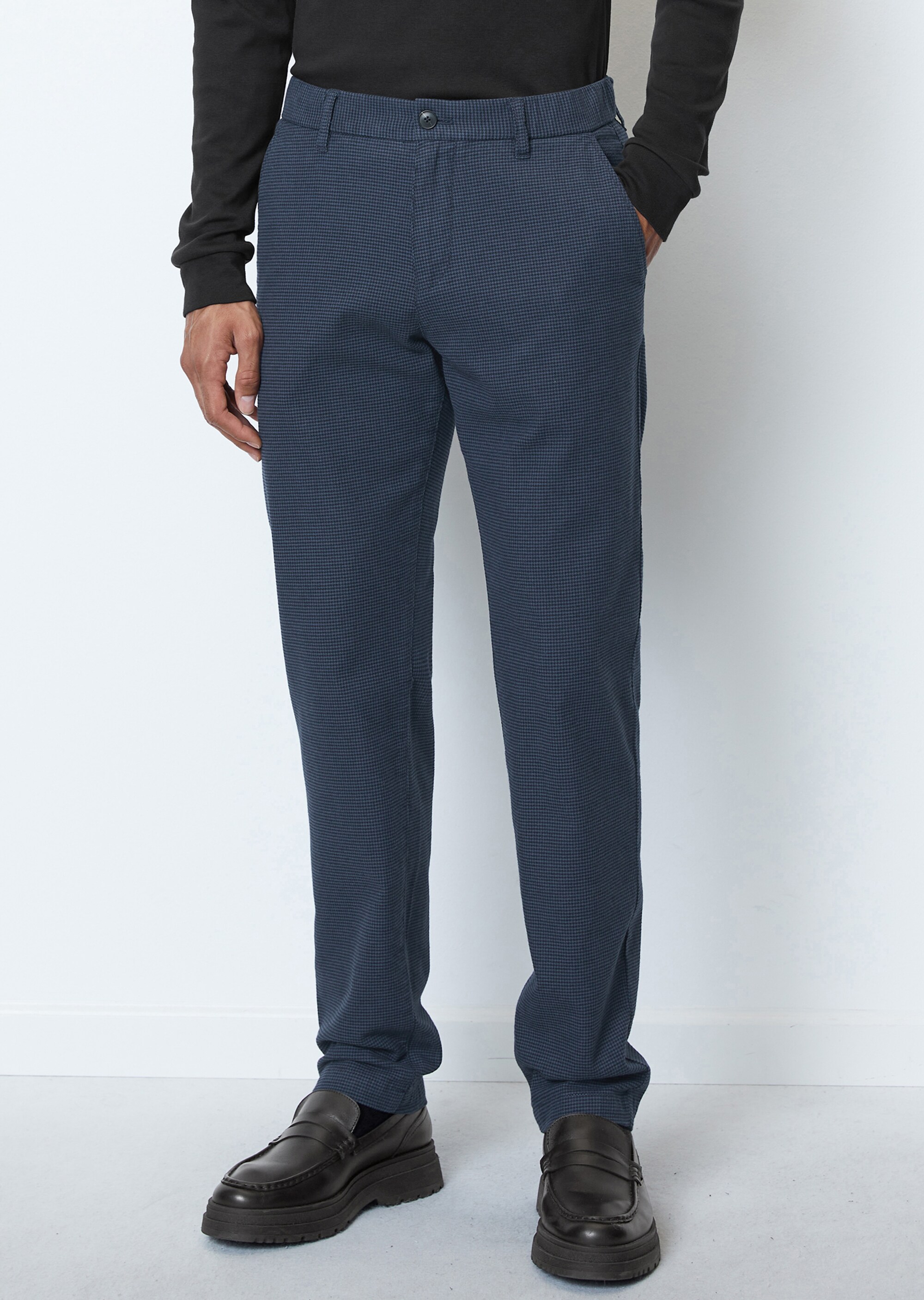 Hose Modell OSBY jogger tapered aus Bio-Baumwoll-Mix in Woll-Optik