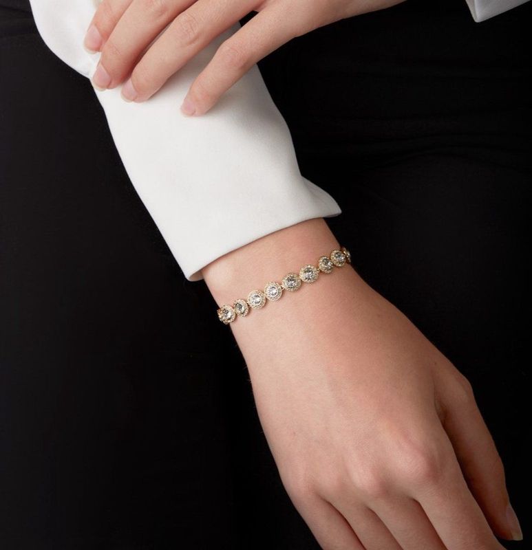 Swarovski Dames Armband Staal Goudkleurig