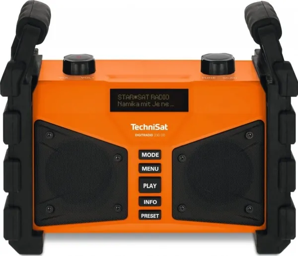 TechniSat DigitRadio 230 OD - DAB bærbar radio - 12 Watt - orange
