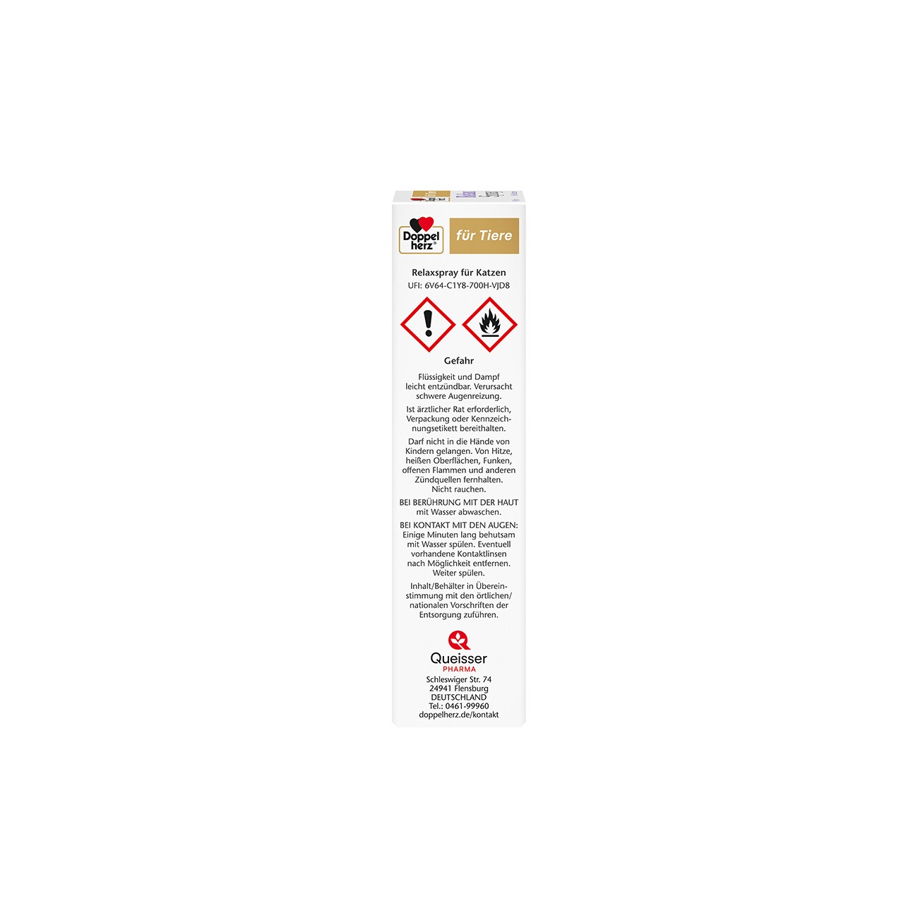 Doppelherz für Tiere Relaxspray für Katzen 90 ml