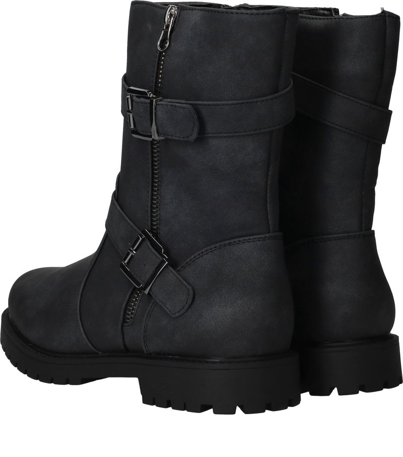 DSTRCT Bikerboots Zwart Dames