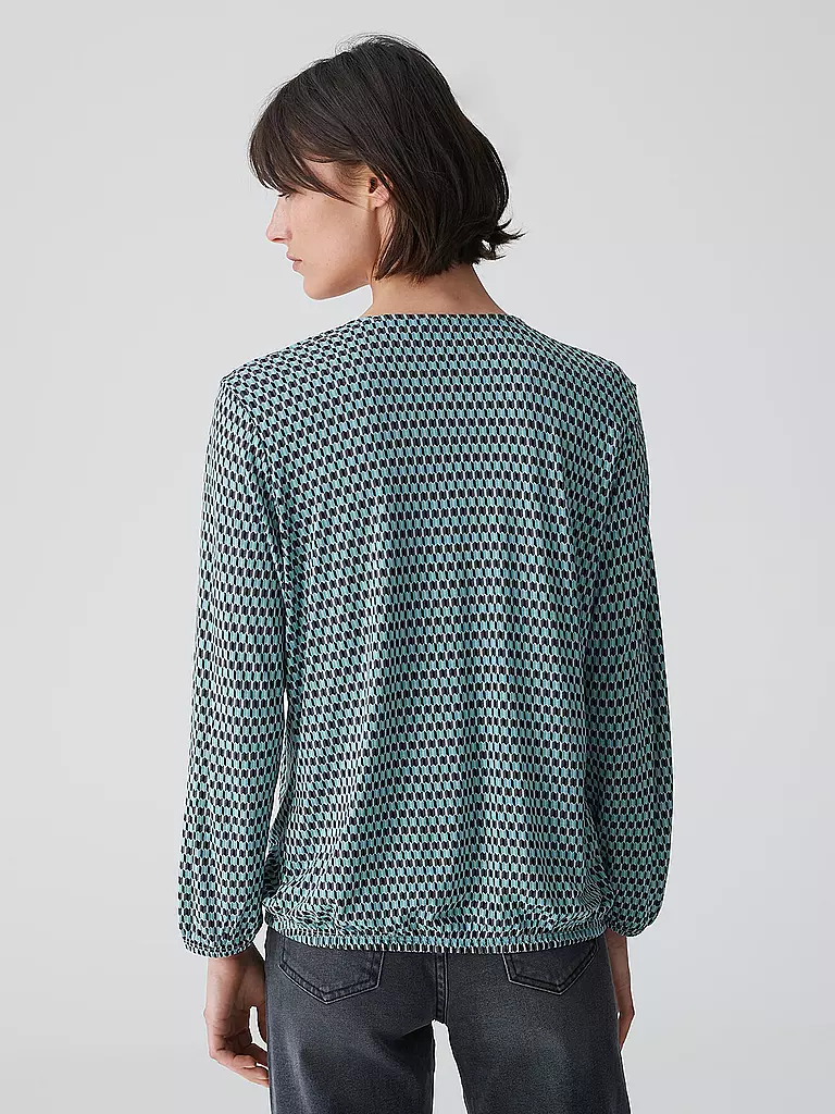 OPUS Blusenshirt SANNAH TRADITION hellblau