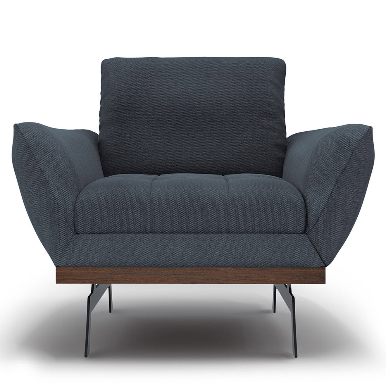 CXL by Christian Lacroix Fauteuil Olivier bleu - 95x95x87 cm