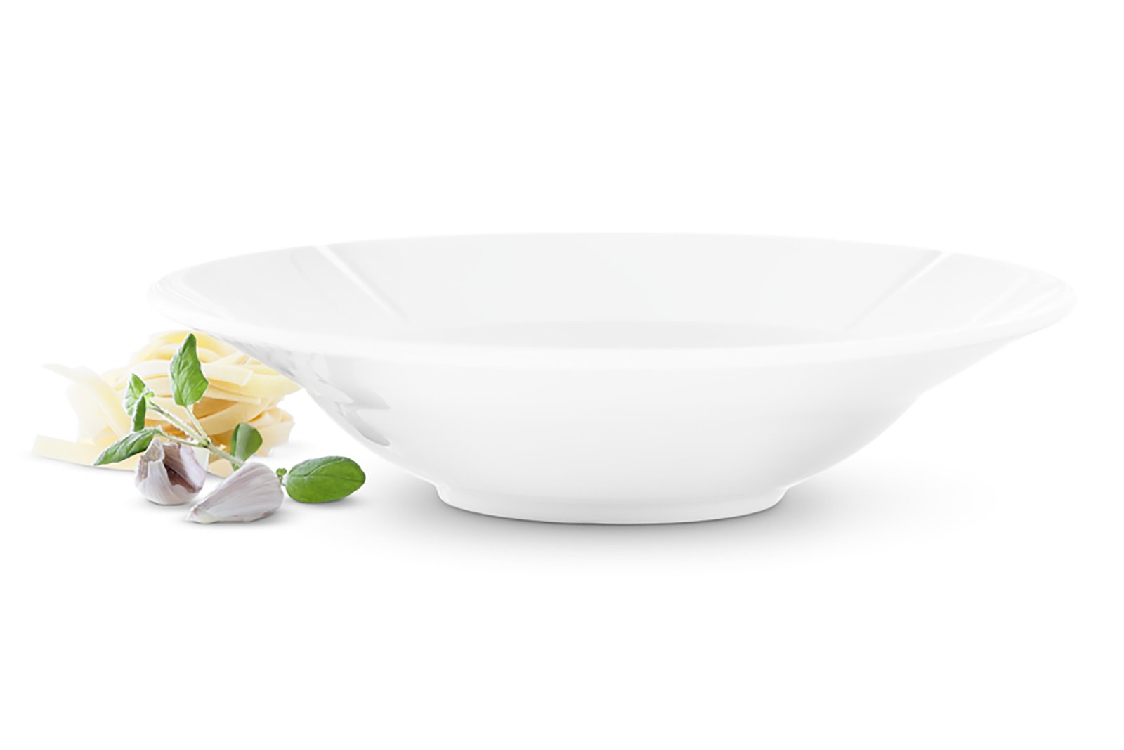 Grand Cru dyp tallerken 4pk Hvit porselen. Ø25 cm