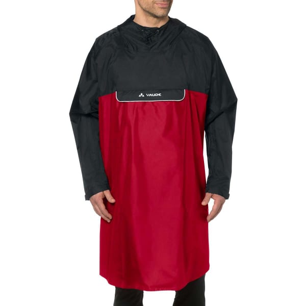 Veste vélo VAUDE VALERO PONCHO INDIAN RED