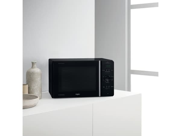Whirlpool MCP 345 BL, Grill mikrobølge, 25 l, 800 W, Knapper, Sort