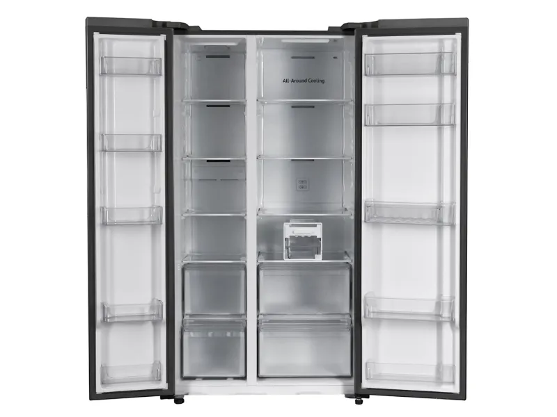 Samsung RS62DG5003S9 - Køleskab/fryser - side-by-side - Wi-Fi - bredde: 91.2 cm - dybde: 71.6 cm - højde: 178 cm - 655 liter - Klasse E - rustfrit stål