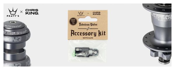 Accessoires de Valve Tubeless Peaty's x Chris King (MK2) Slate