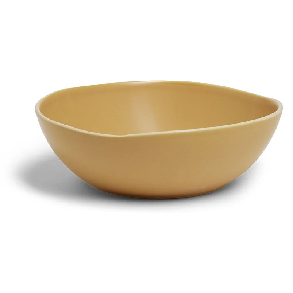 Saladier en faïence jaune Ø25xH8cm