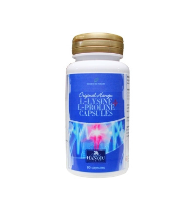 Hanoju L-Lysine & L-Prolin 480mg (90 vega capsules)