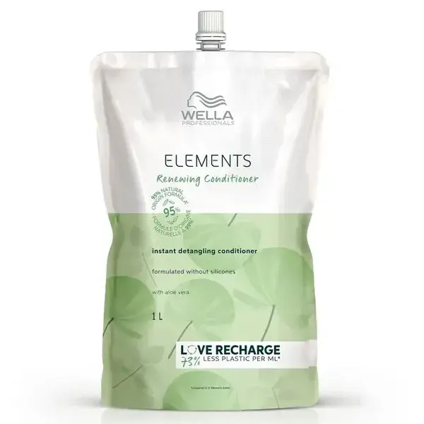 Refil Wella Professionals Elements Condicionador Regenerador Sem Sulfato para Todos os Tipos de Cabelo 1L