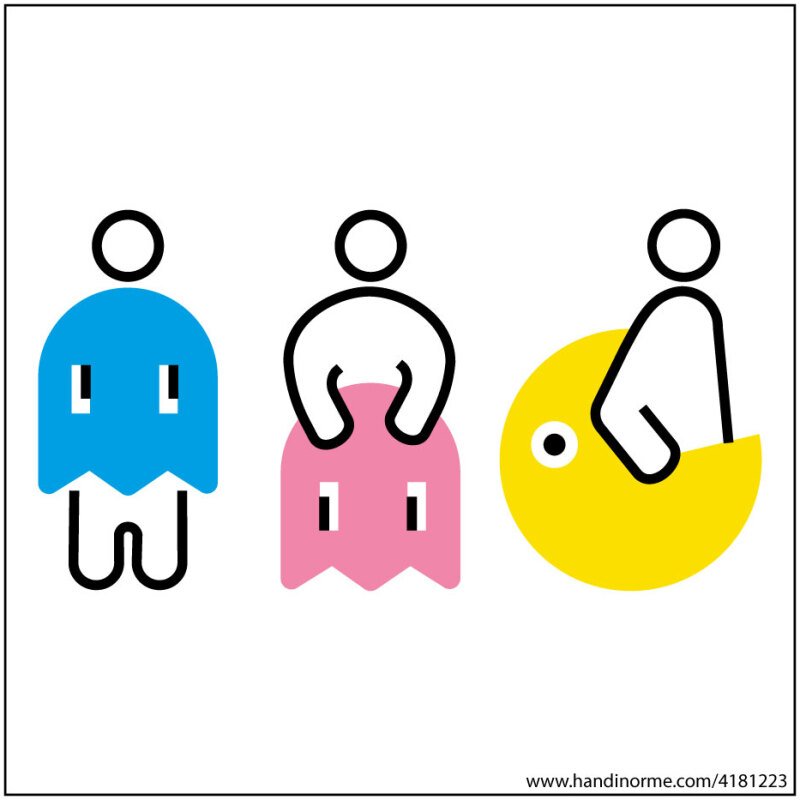 Panneau Homme+Femme+PMR PacNorm