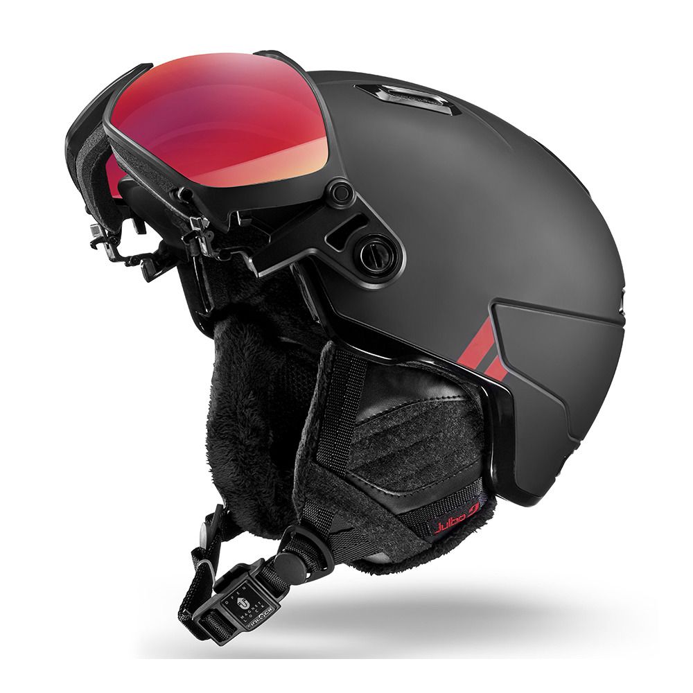Julbo GLOBE EVO - Casque ski noir/rouge