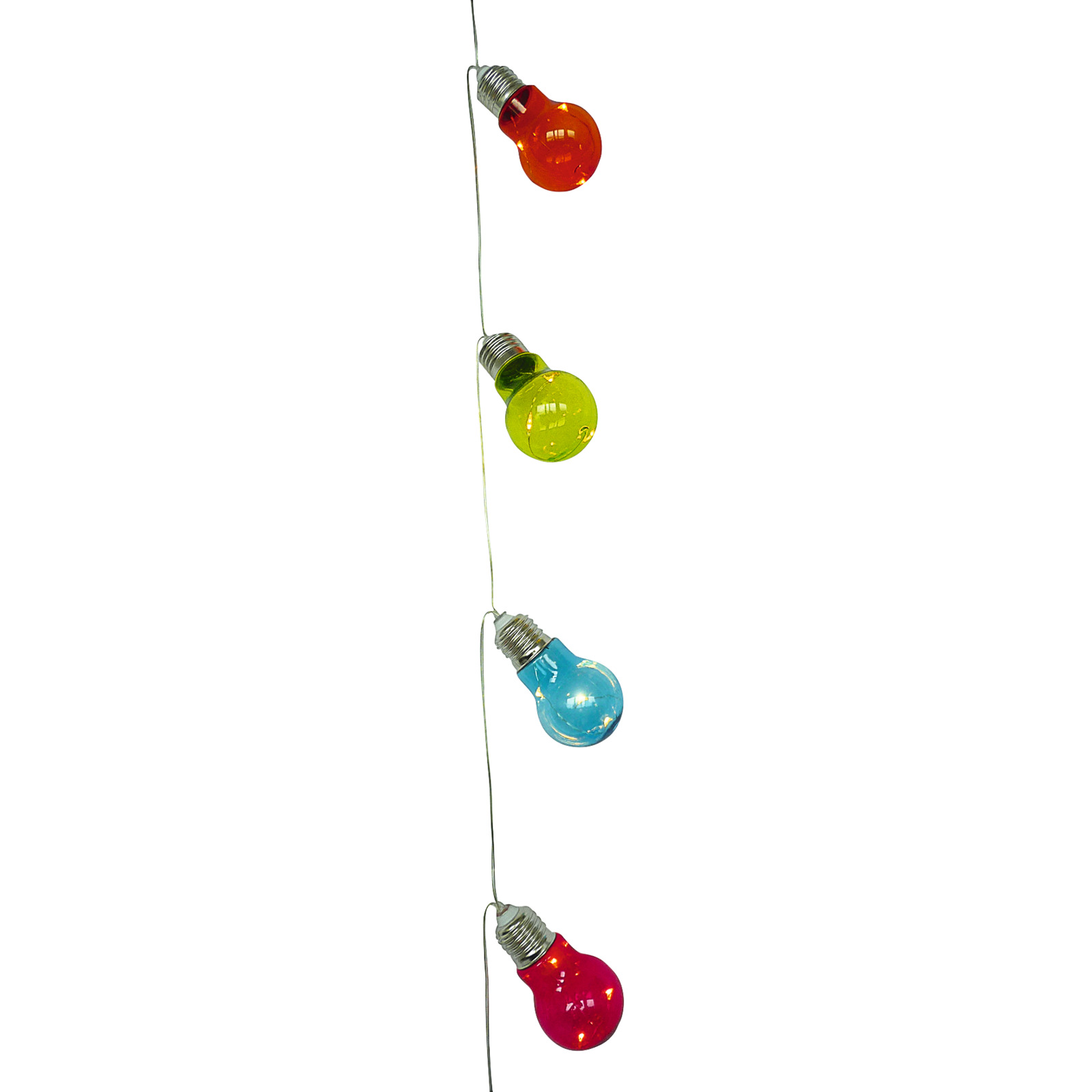 L'kette outdoor 10LED G'birne farbig 165