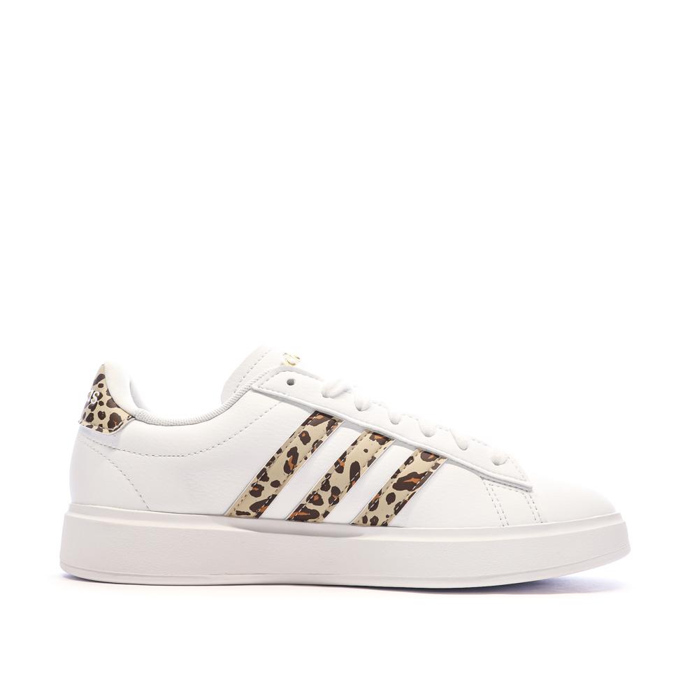 Adidas Baskets Blanche/Marron Femme Adidas Grand Court 2.0