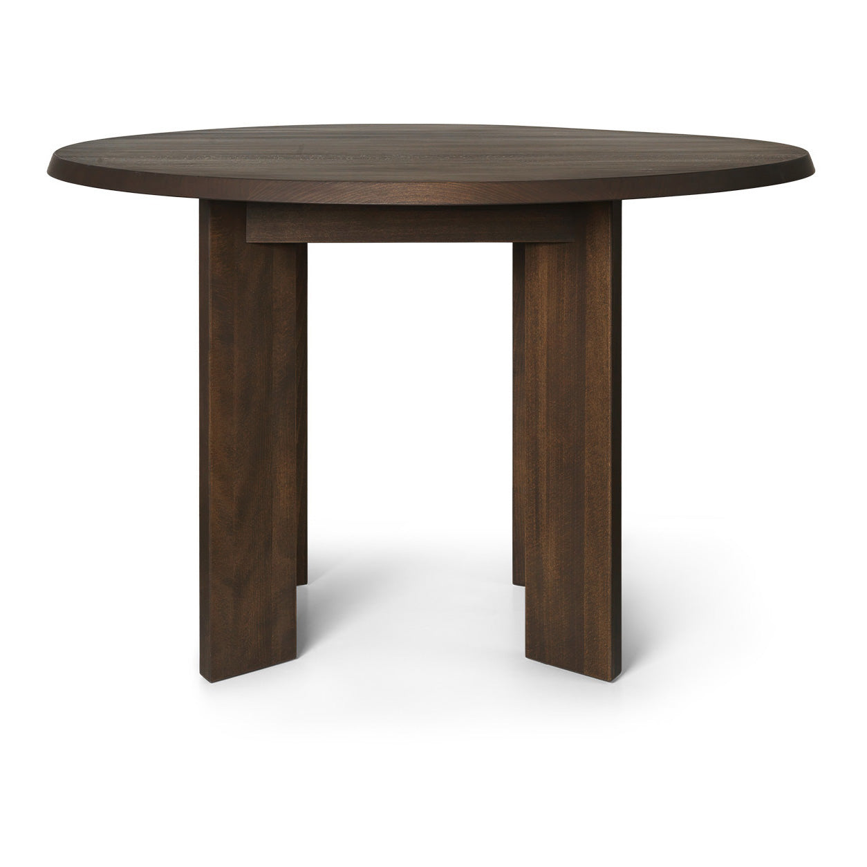 Ferm Living Tarn Contour Eettafel Ã 115 cm - Donker Gebeitst Beukenhout
