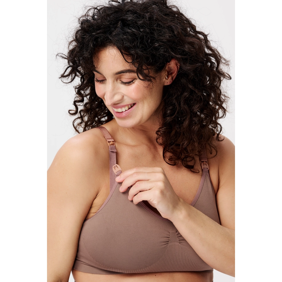 Noppies Nahtloser Still-BH Hura Sensil® Breeze Deep Taupe