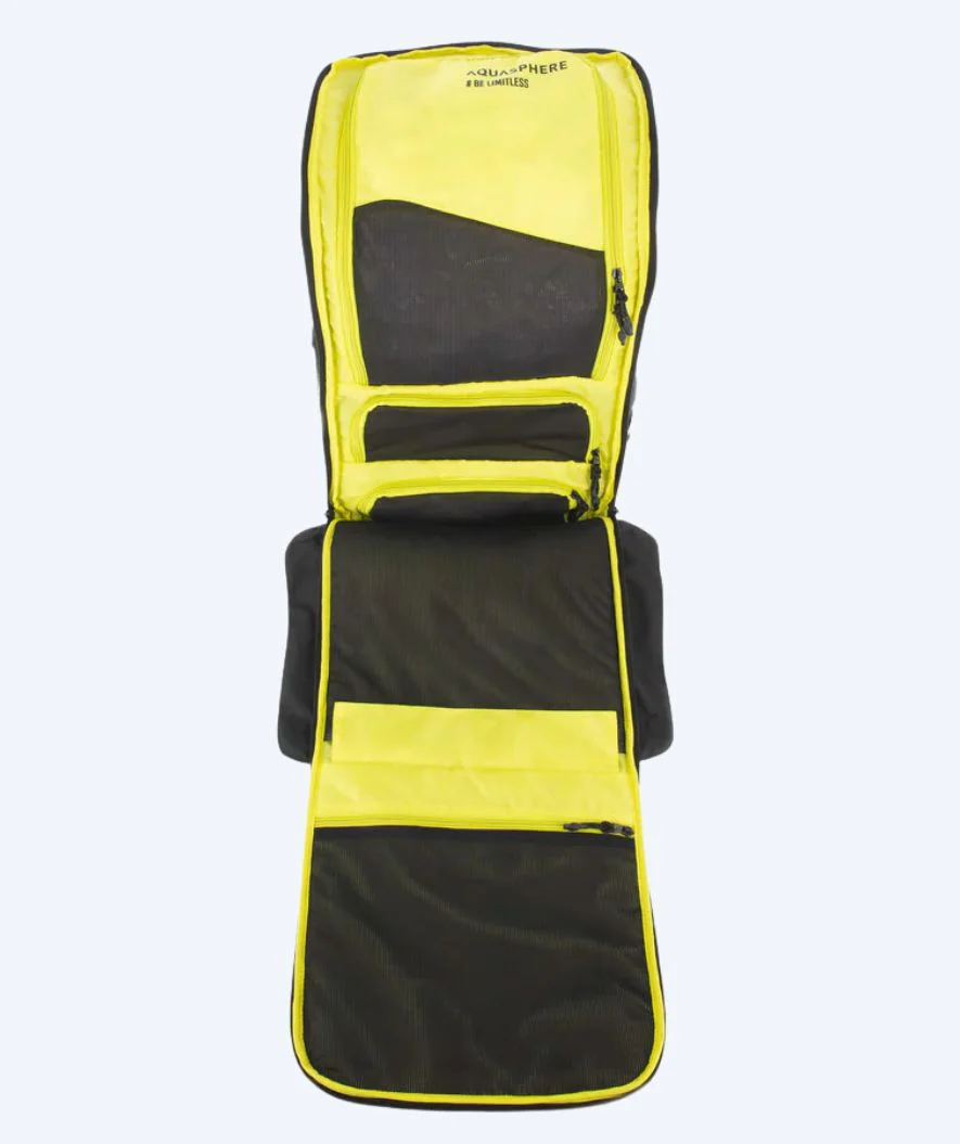 Aquasphere triatlontaske - Transition 35L - Sort/gul