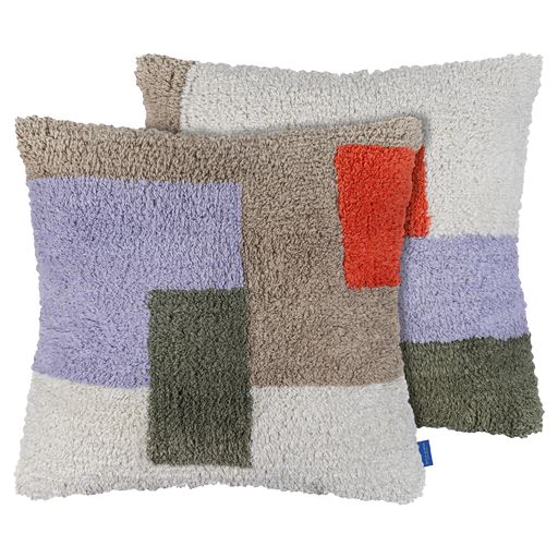 Mette Ditmer Brick Tufted Pude, Dark Olive, 50x50 cm
