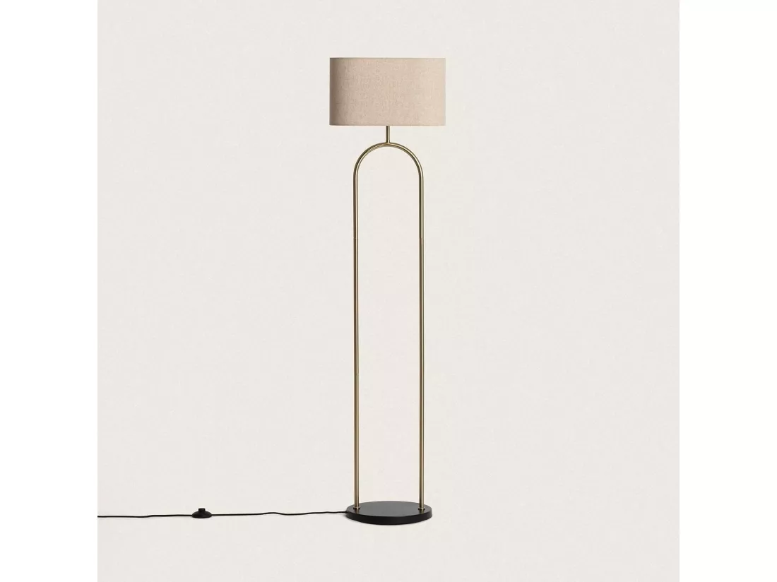 Lampadaire Métal Brilthor Doré