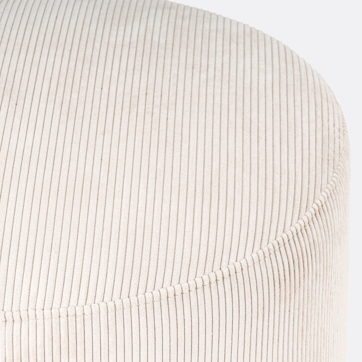 LA REDOUTE INTERIEURS<br>Puff com nervuras de veludo, Séméon