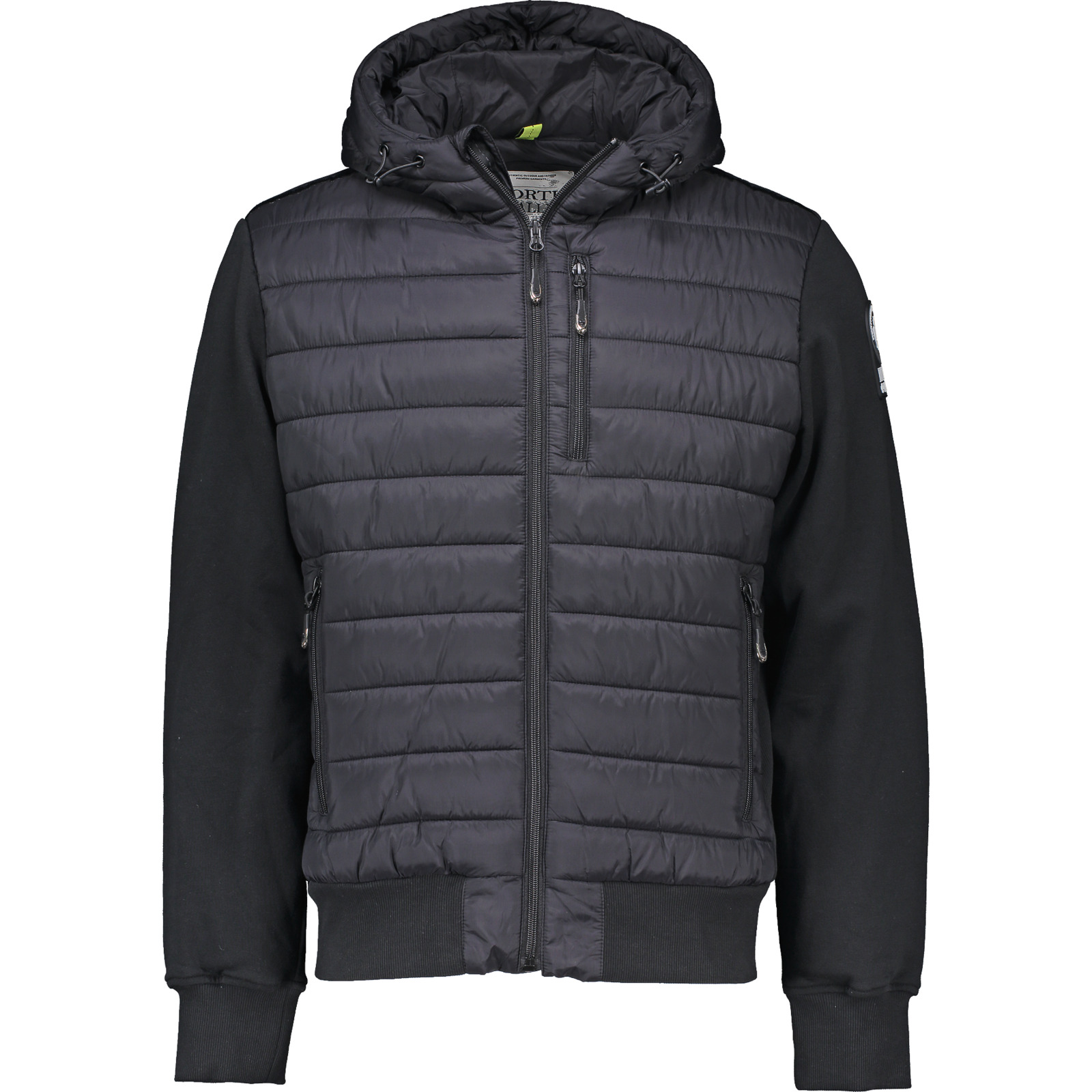 North Valley Herren-Hybridjacke Patrick M, schwarz
