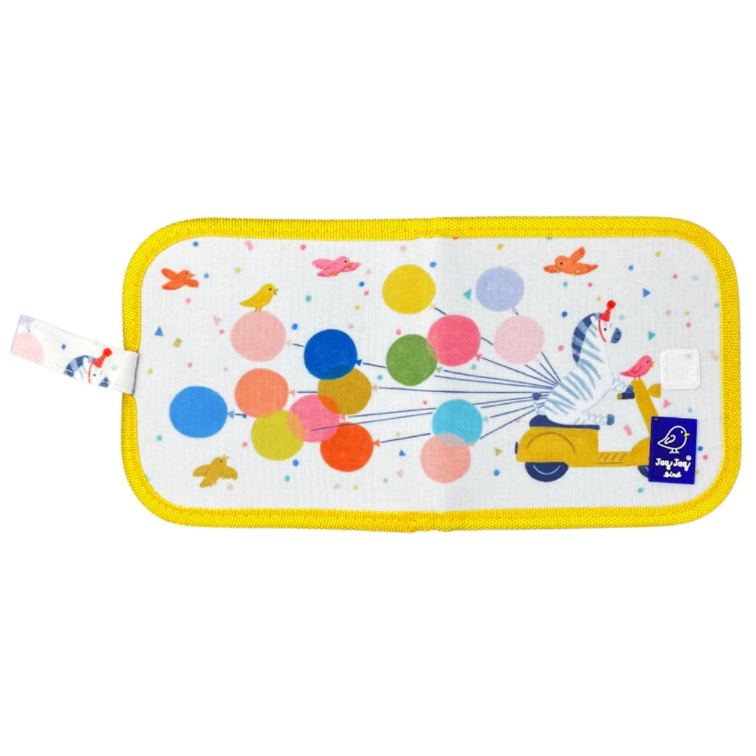 Jaq jaq bird uitwisbaar krijtboek mini met markers - zebra