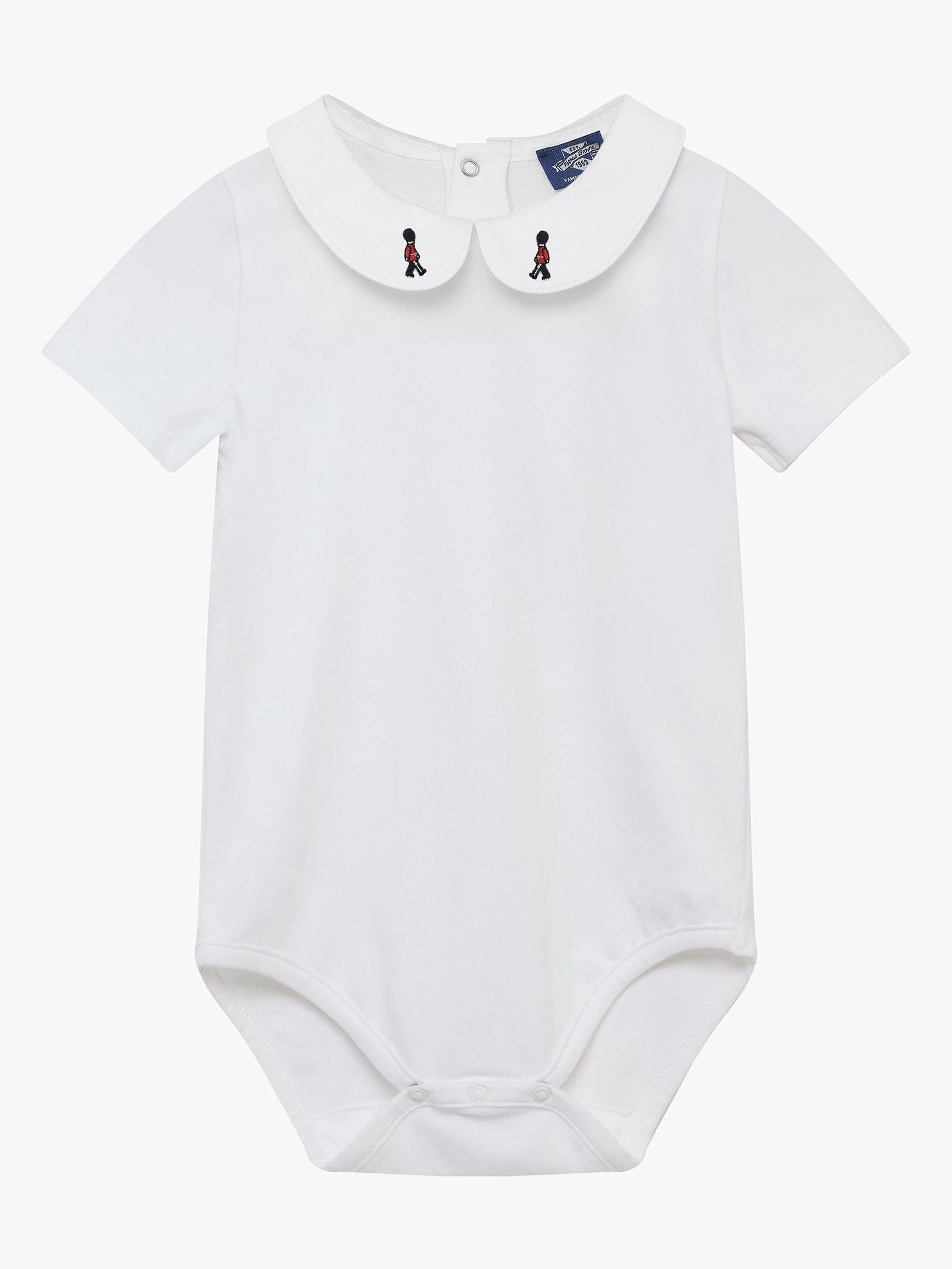 Trotters London - Little Milo Guardsman wit rompertje