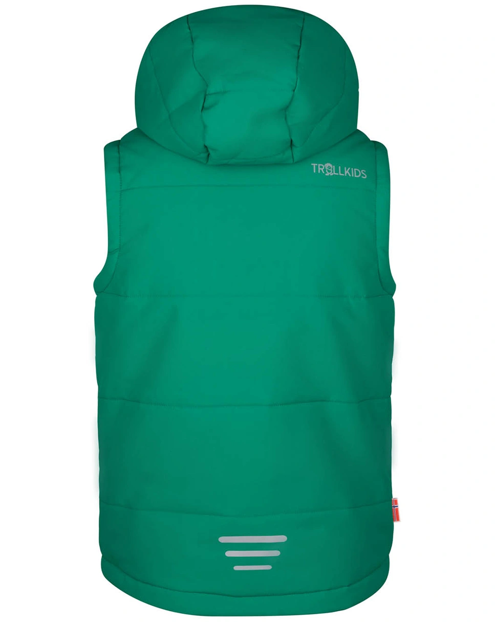 Kapuzen-Steppweste NARVIK in pepper green/navy